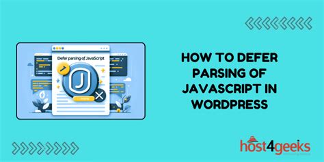 wordpress defer parsing of javascript|How to Defer Parsing of JavaScript in WordPress (4 Methods) .